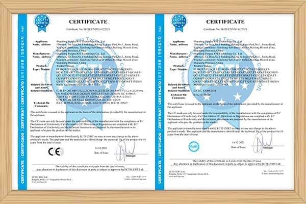 氣象站CE、ROHS